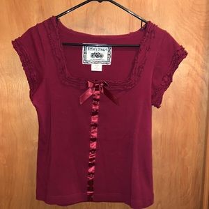 Cute Red Bow Top!